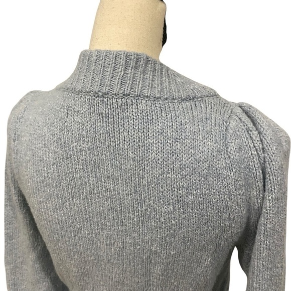 Maeve Anthropologie Women’s Blue Gray Cowl & Turtlenecks Sweater Size XS - Picture 5 of 14
